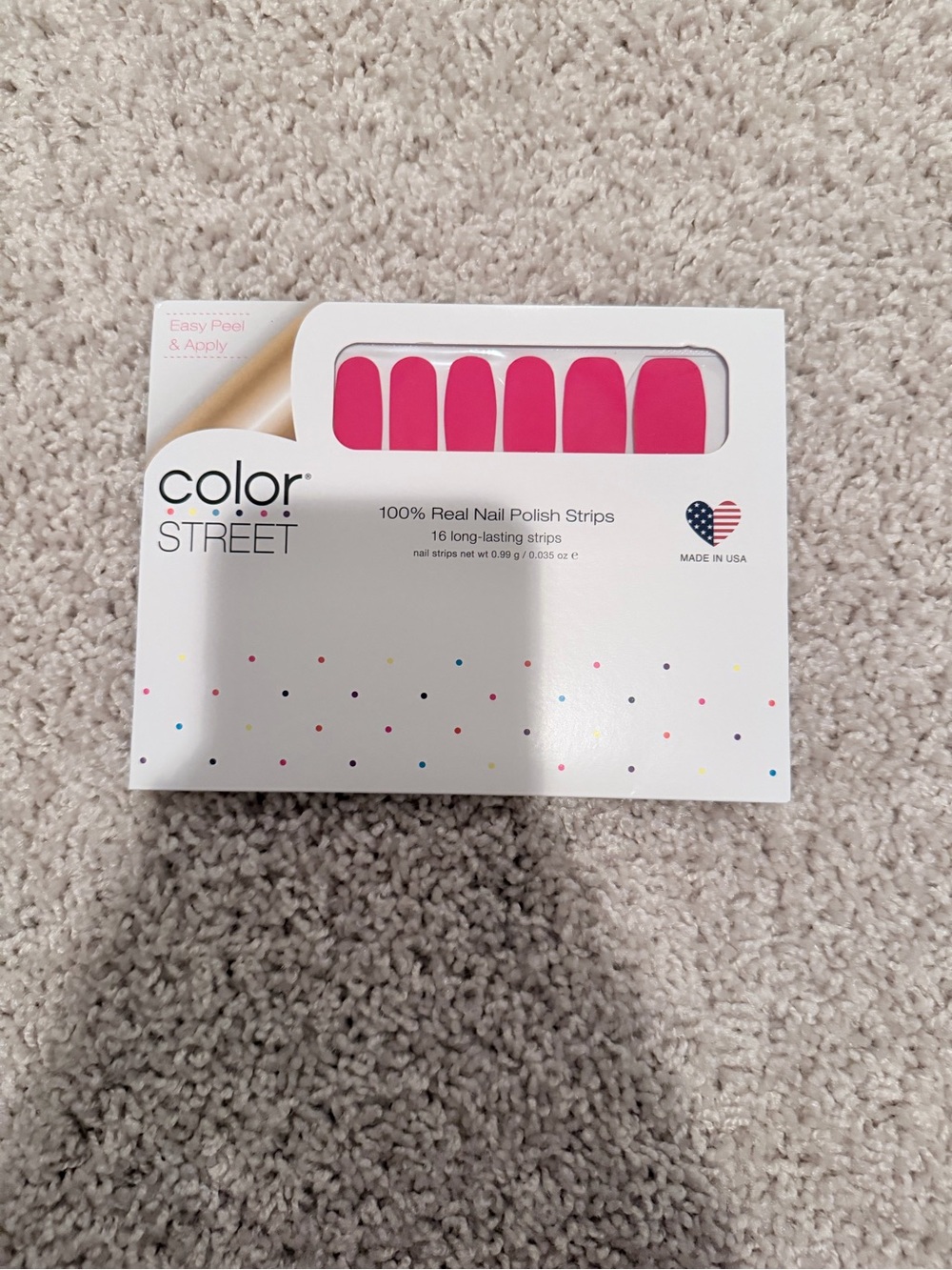 Color Street Nail Strips — Soft White/Cream Packaging